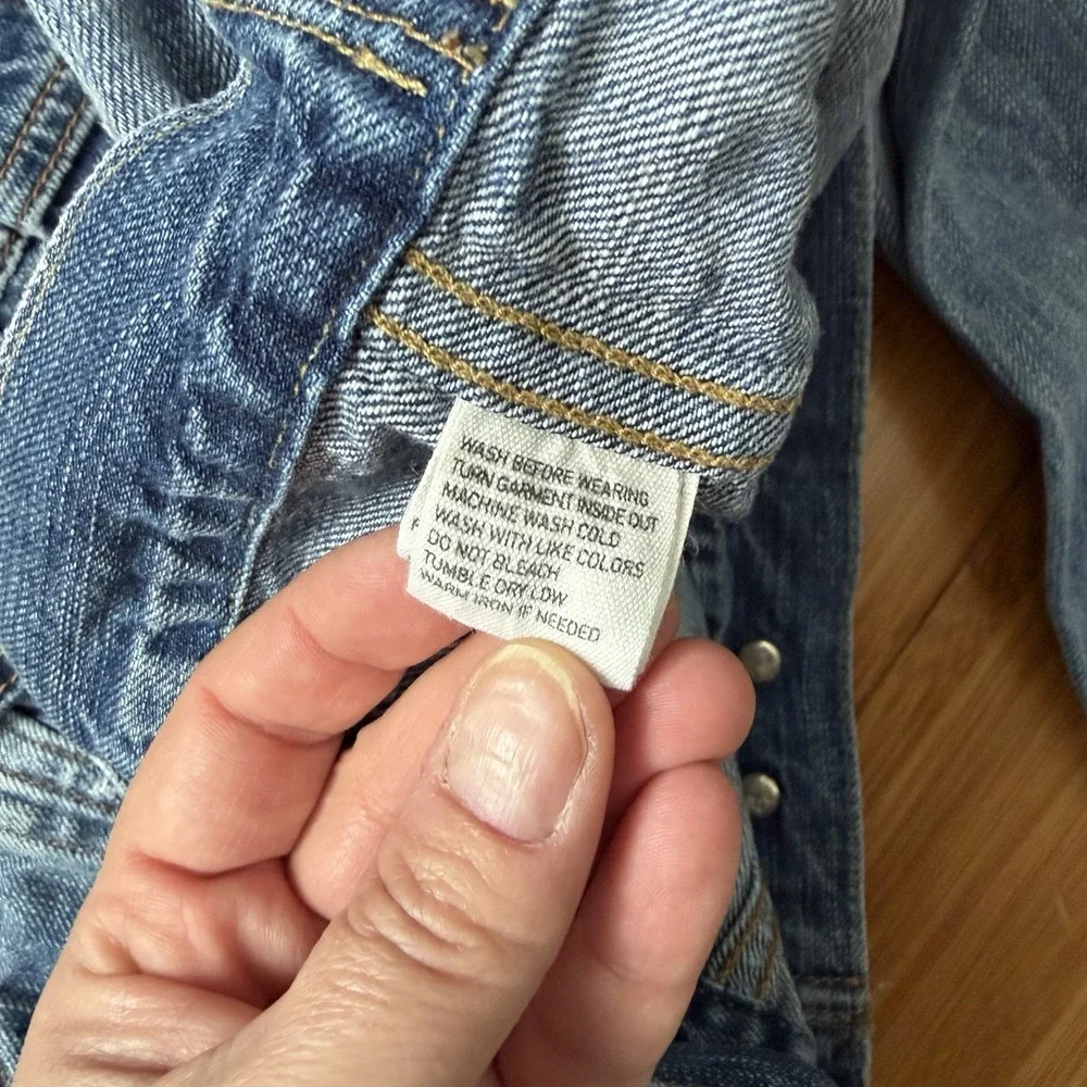 Polo Ralph Lauren Girls Denim Jacket Size 10‎ Cropped Jean Jacket